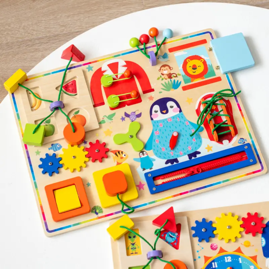 Montessori Busy Board for Toddlers