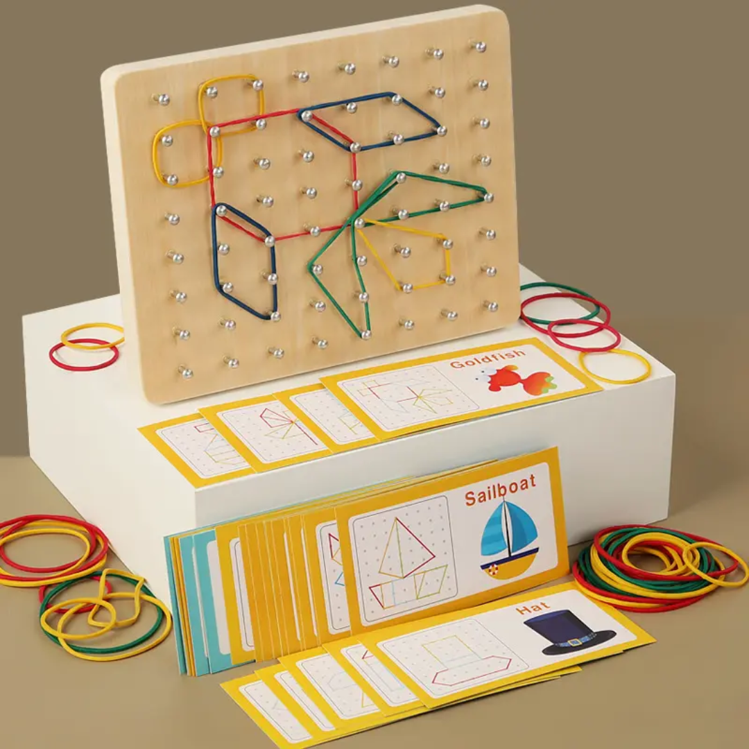 Graphics Rubber Tie Nail Boards with Cards
