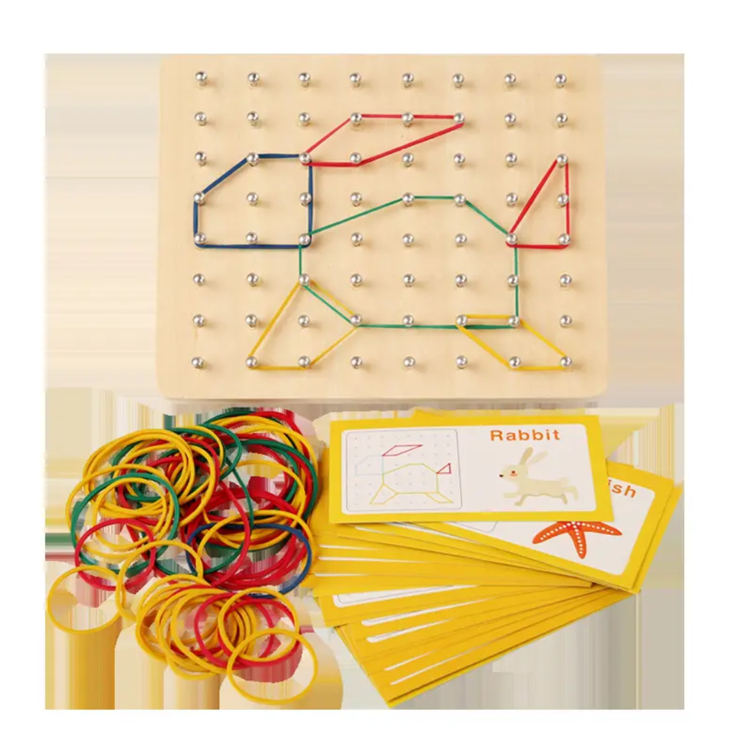 Graphics Rubber Tie Nail Boards with Cards