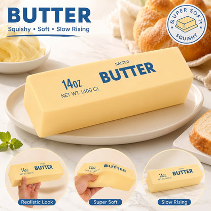 Jumbo Butter Bar Squishy – Fun Stress Relief Toy