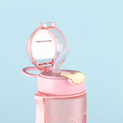🖤🐻 Kids Portable Cartoon Water Bottle – 750ml💧✨
