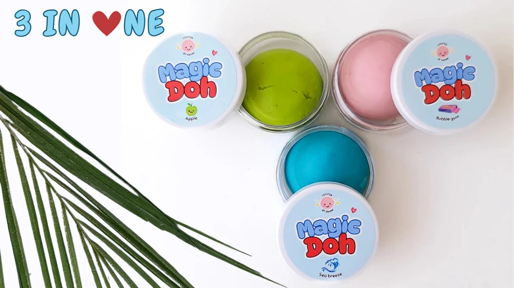 3 in 1 Magic Dough Package: Triple Colors
