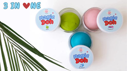 3 in 1 Magic Dough Package: Triple Colors