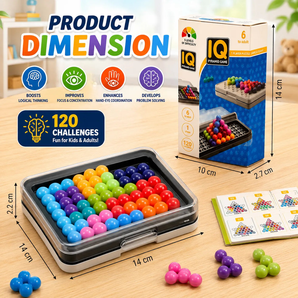 3D IQ Brain Puzzle Game for Kids 120 Challenges