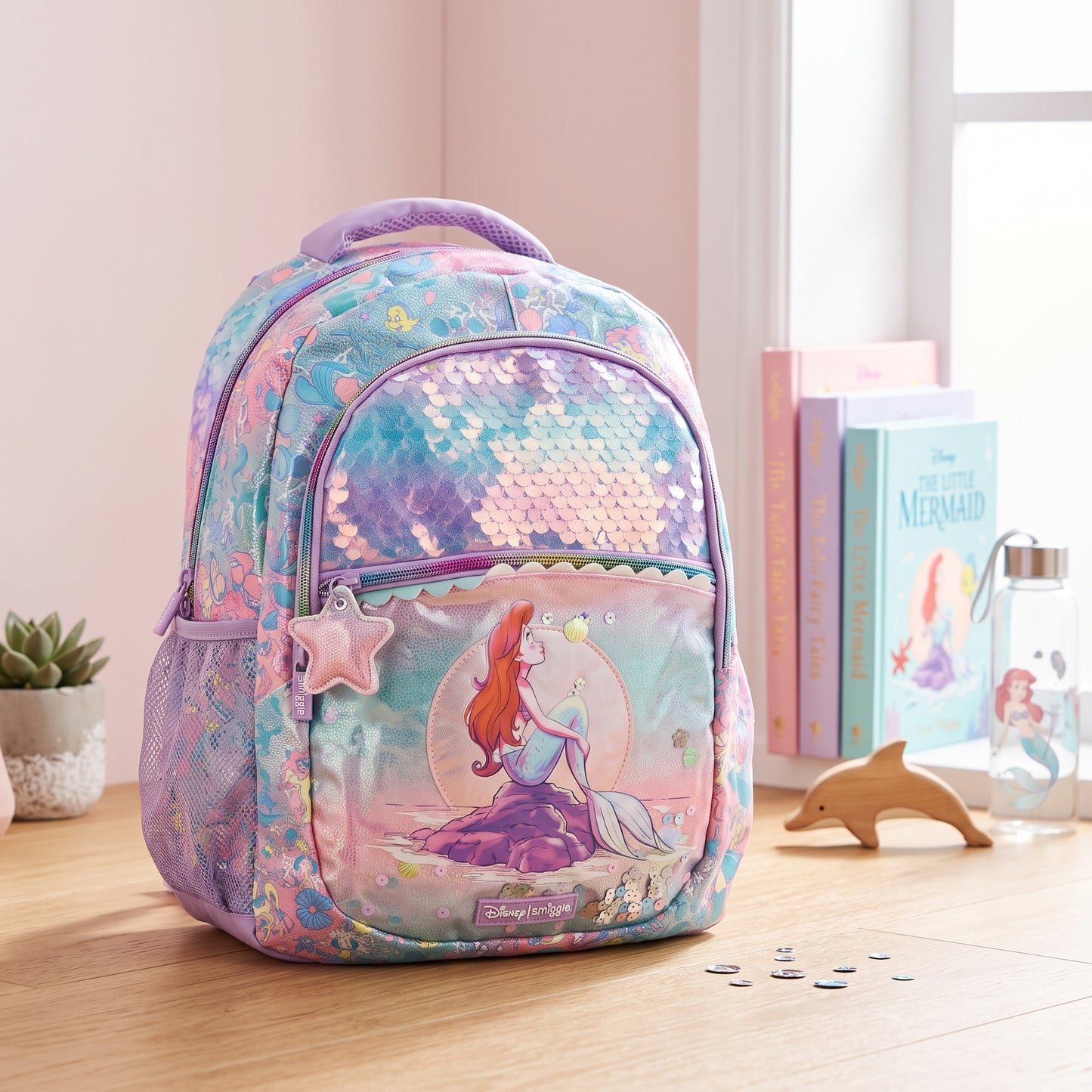 🧜‍♀️🎒 Original 17 Inch Mermaid School Backpack – Grade 1 to 5 Girls ✨🌈