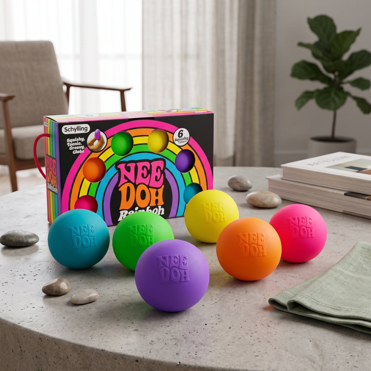 Rainbow Teenie Squishy Globs – Fun Sensory Fidget Toy