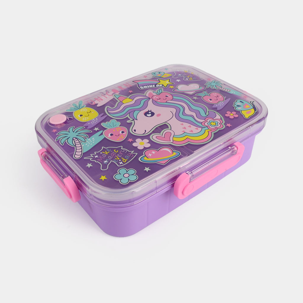 🍱🌈 Kids Plastic Lunch Box – Compact & Portable 🎒✨
