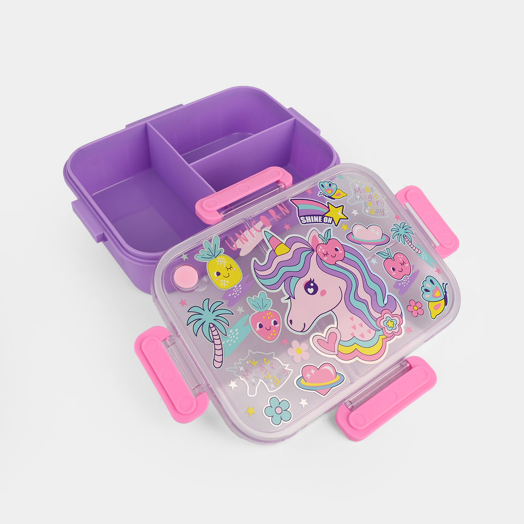 🍱🌈 Kids Plastic Lunch Box – Compact & Portable 🎒✨
