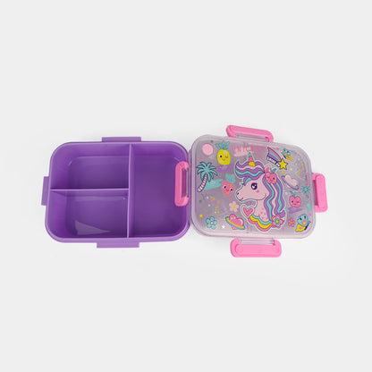 🍱🌈 Kids Plastic Lunch Box – Compact & Portable 🎒✨