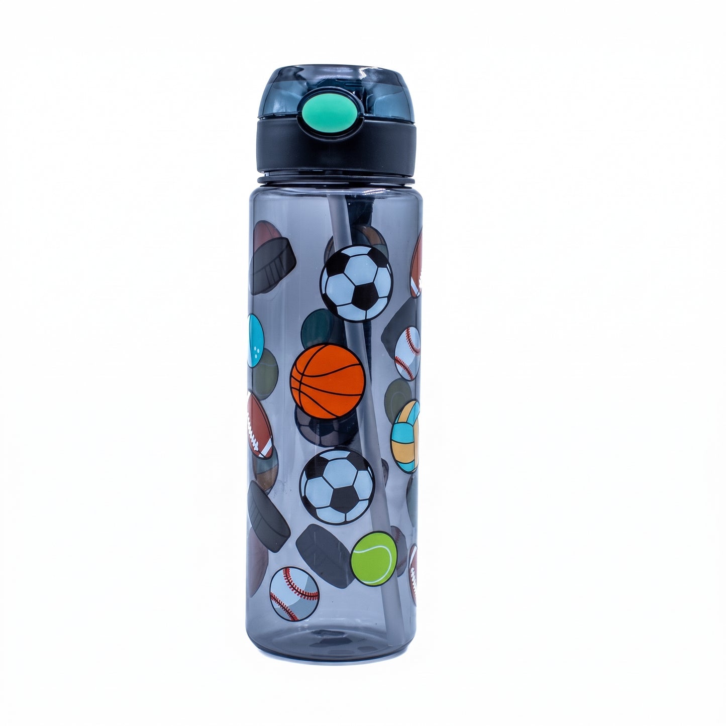 🖤🐻 Kids Portable Cartoon Water Bottle – 750ml💧✨