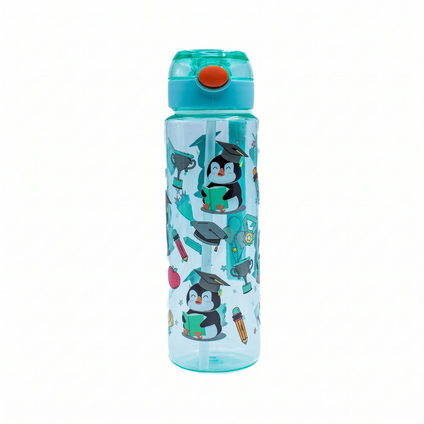 🖤🐻 Kids Portable Cartoon Water Bottle – 750ml💧✨