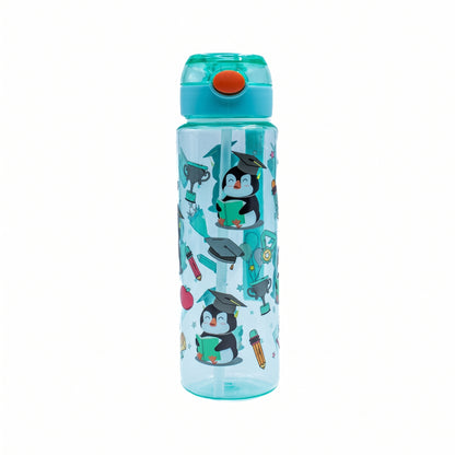 🖤🐻 Kids Portable Cartoon Water Bottle – 750ml💧✨