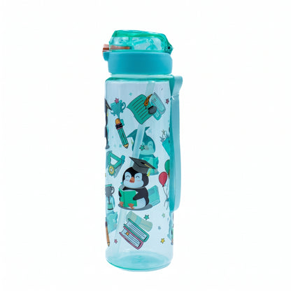 🖤🐻 Kids Portable Cartoon Water Bottle – 750ml💧✨