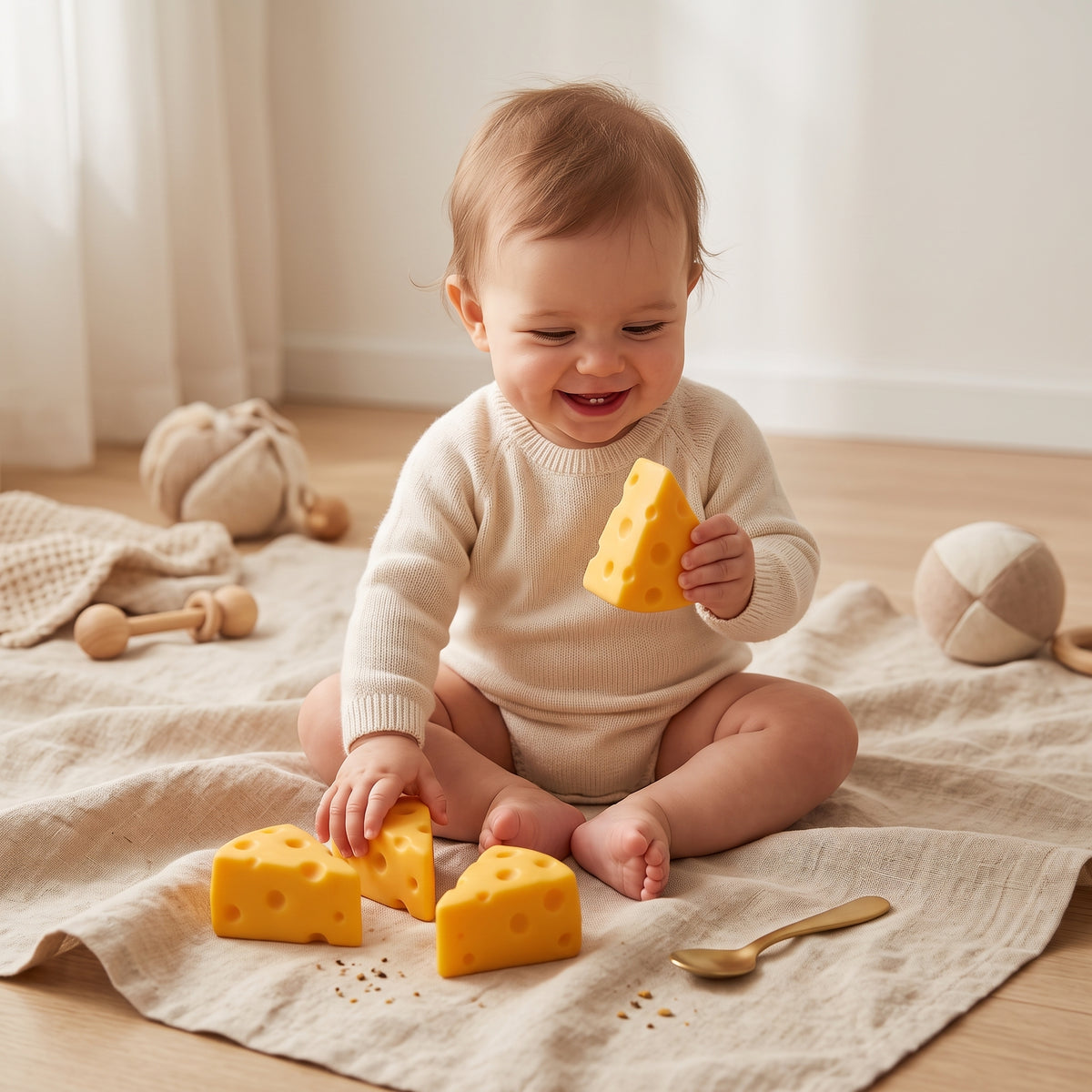 Cheese Squishy – Fun Sensory Fidget Toy!