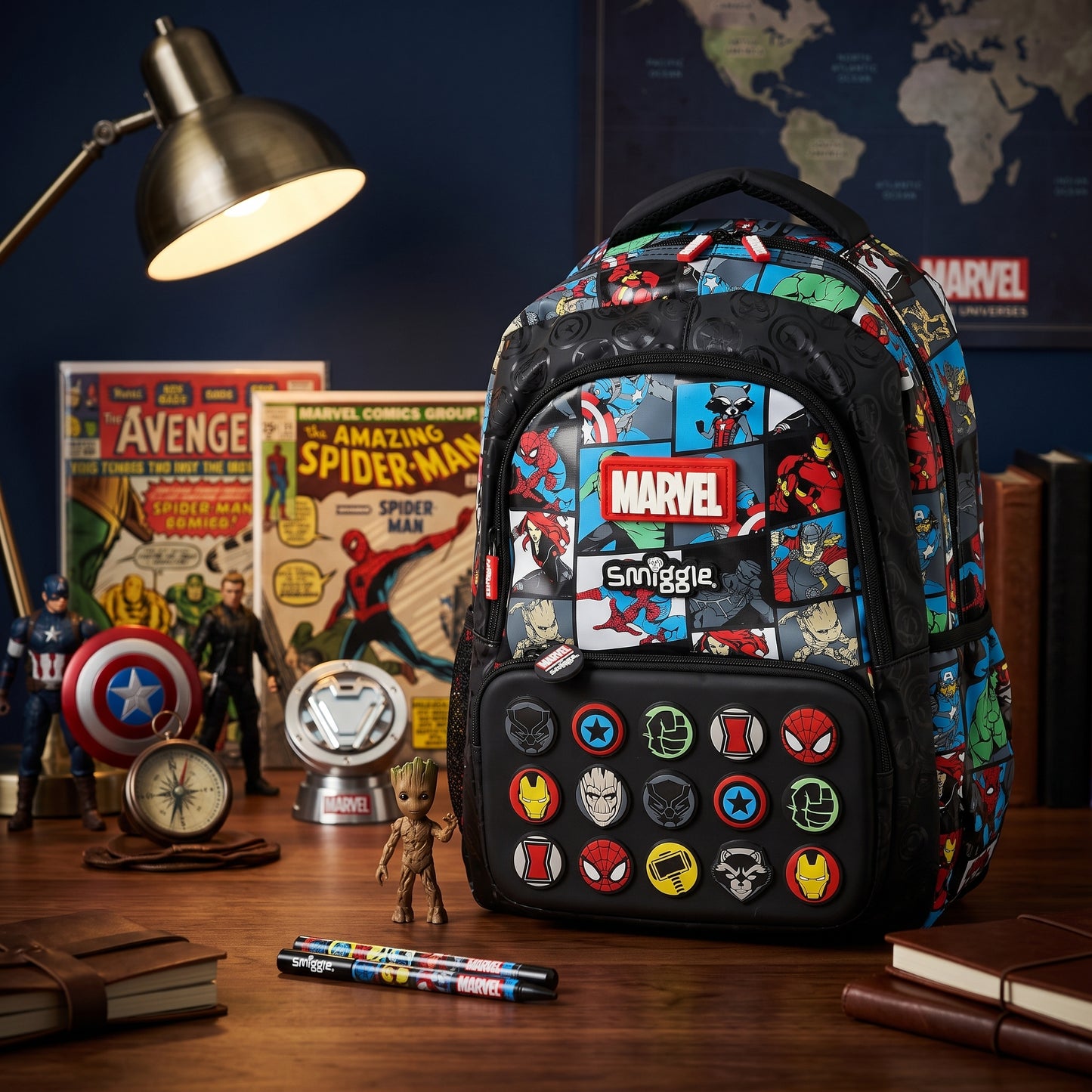 🎒 Smiggle Marvel School Bag – Grade 1 to 3 ✨📚