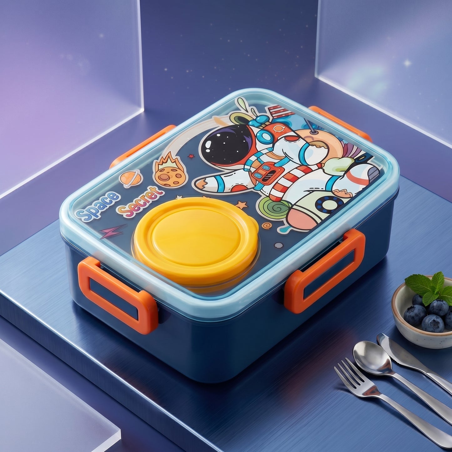 🚀🍱 Space Secret Kids Lunch Box – 800ml 🌌✨