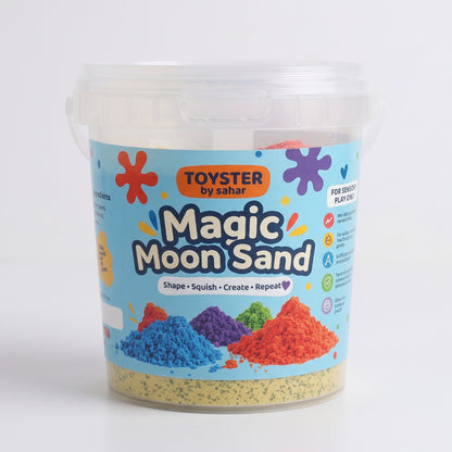 Magic Sand – 6 Color Fun Pack (200g Bucket + Free Hidden Gift)