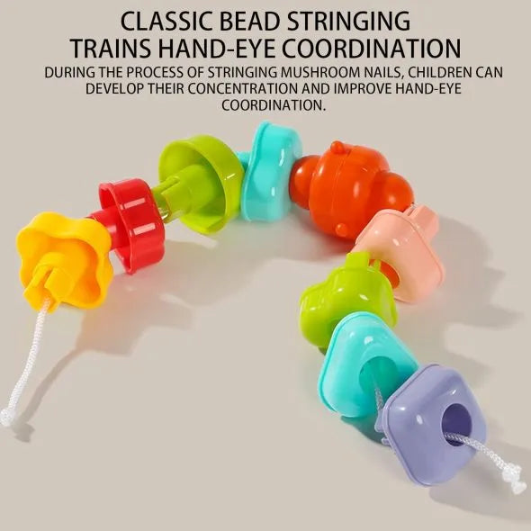 Huanger Flower Nails – Versatile Stacking & Shape Sorting Toy