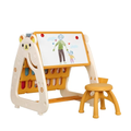 3-in-1 Kids Multi-Function Bookshelf & Desk
