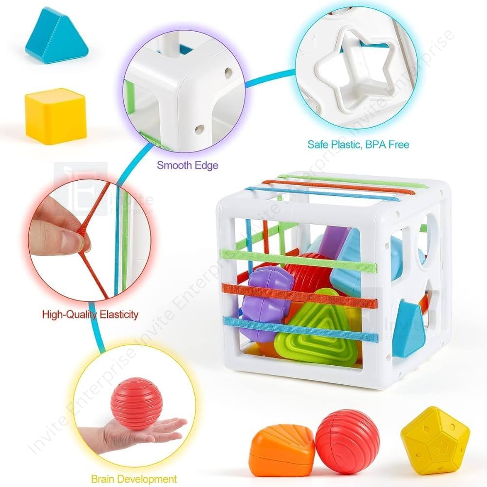 BABY RATTLE - IBI-IRN 2 In 1 Shape Sorting Box