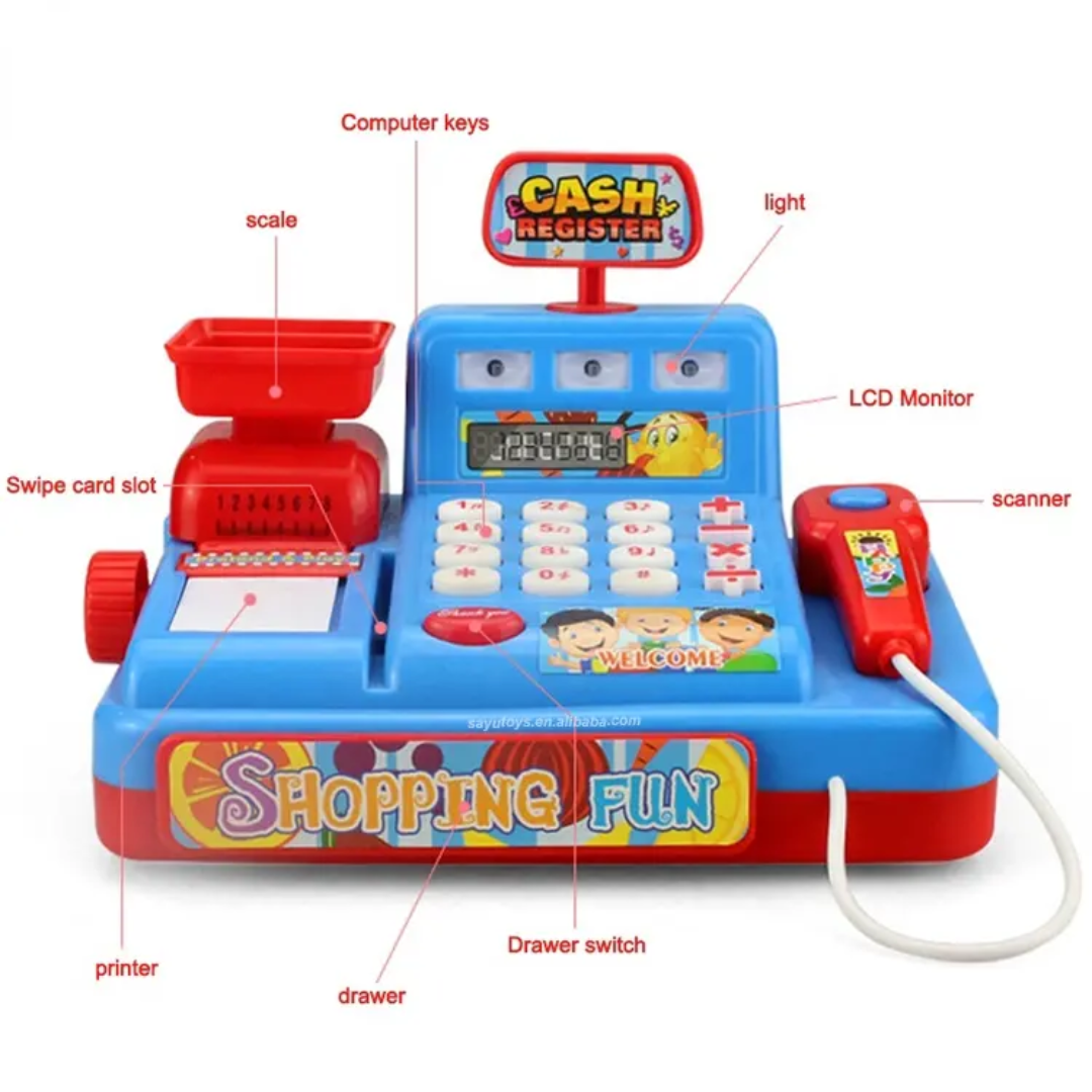 Kids toy cash register