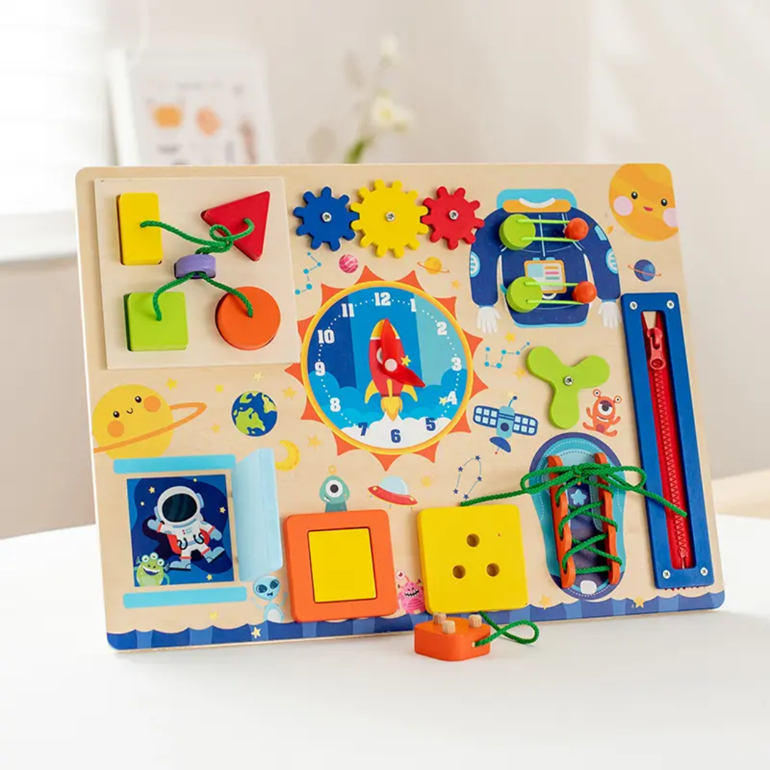 Montessori Busy Board for Toddlers