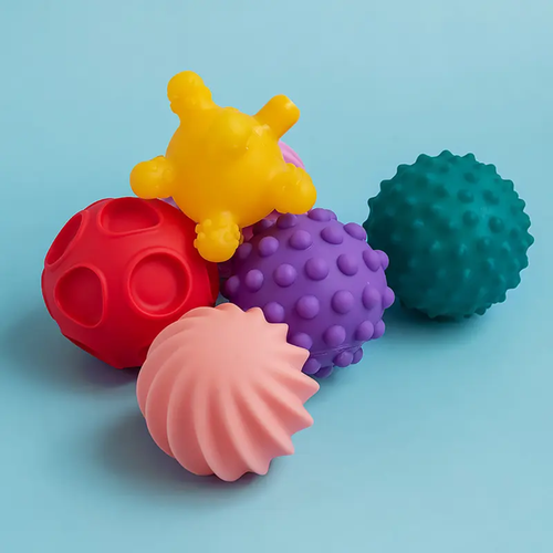 Sensory Rubber Grip Balls – Set of 6