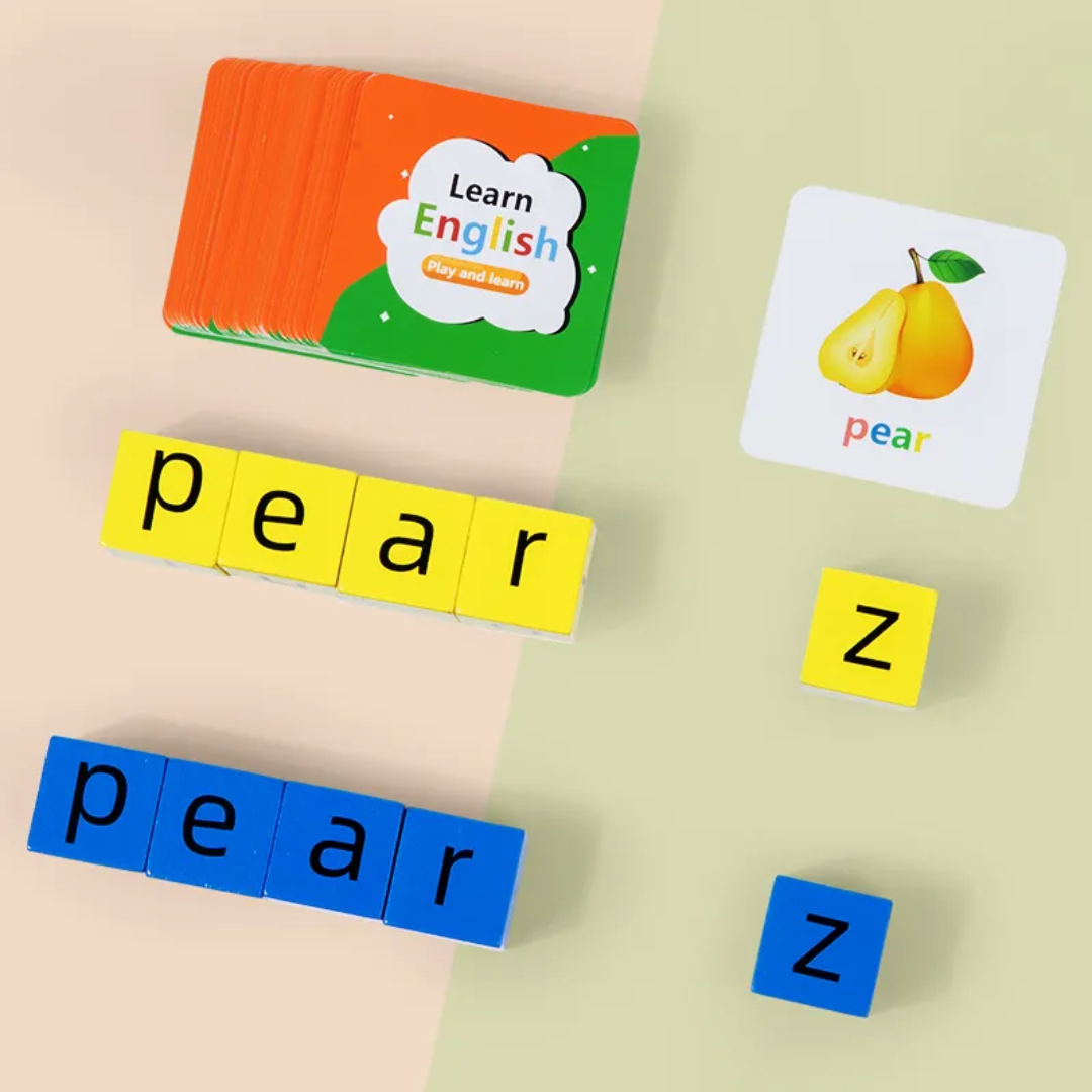 Montessori Wooden Spelling Word Game