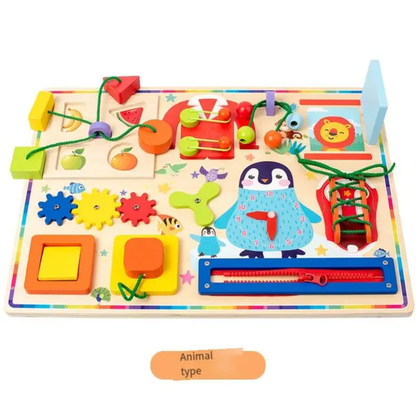 Montessori Busy Board for Toddlers