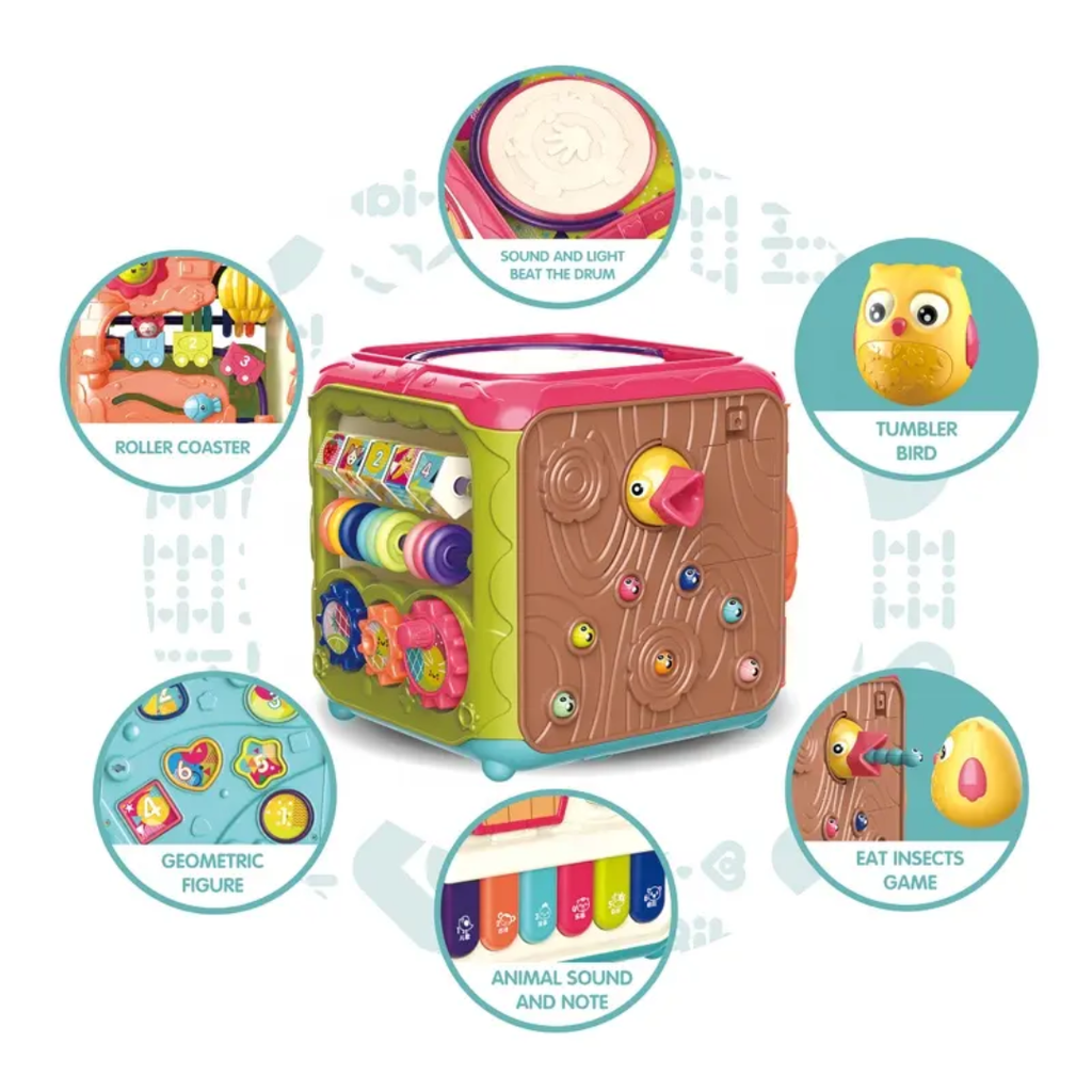 🐶 6-in-1 Baby Magic Activity Cube: Ultimate Learning Fun! 🎹