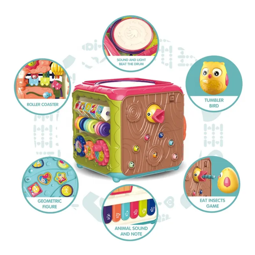 🐶 6-in-1 Baby Magic Activity Cube: Ultimate Learning Fun! 🎹