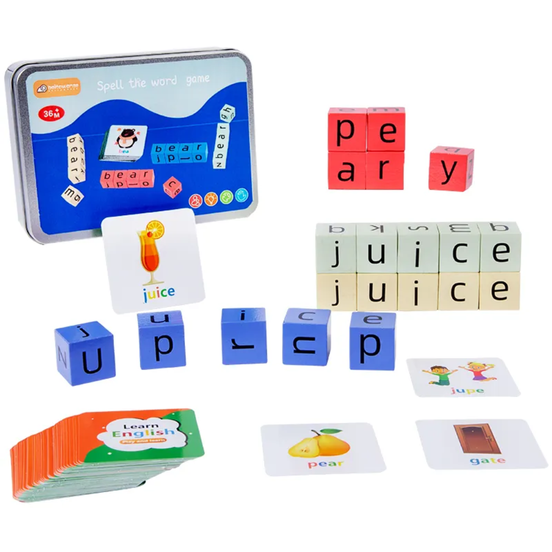 Montessori Wooden Spelling Word Game