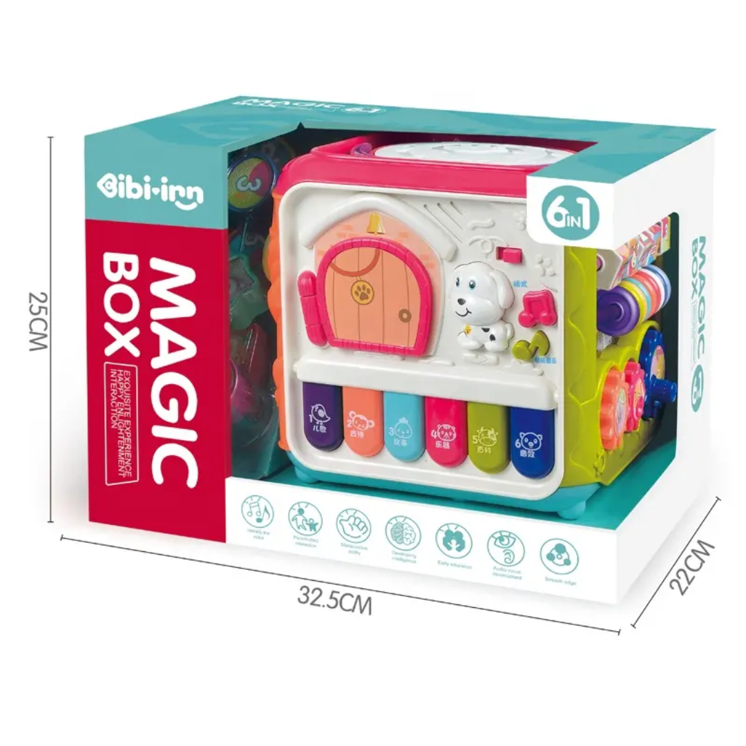 🐶 6-in-1 Baby Magic Activity Cube: Ultimate Learning Fun! 🎹