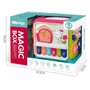 🐶 6-in-1 Baby Magic Activity Cube: Ultimate Learning Fun! 🎹