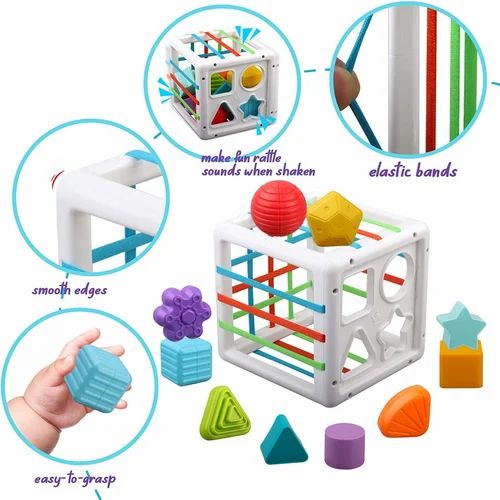 BABY RATTLE - IBI-IRN 2 In 1 Shape Sorting Box