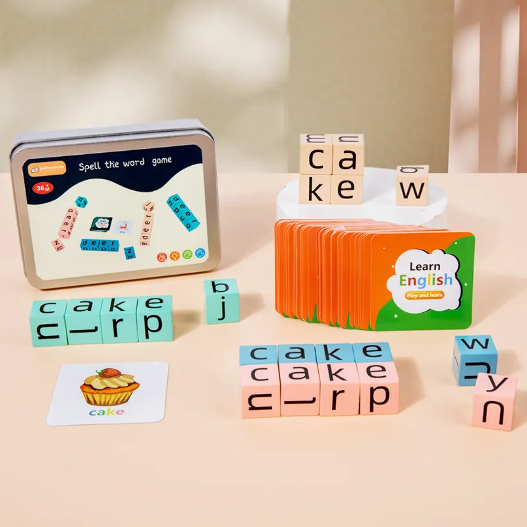 Montessori Wooden Spelling Word Game