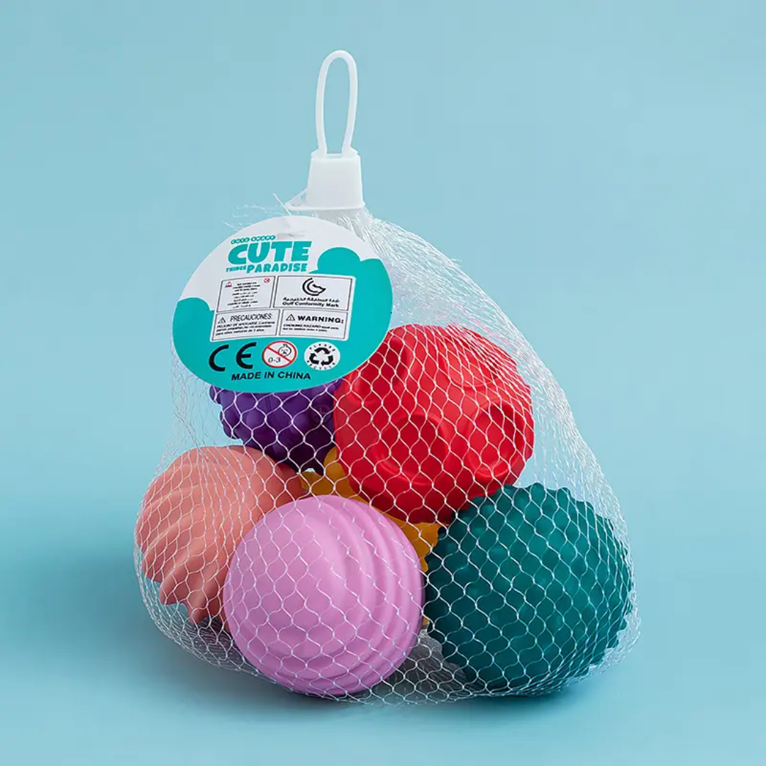 Sensory Rubber Grip Balls – Set of 6