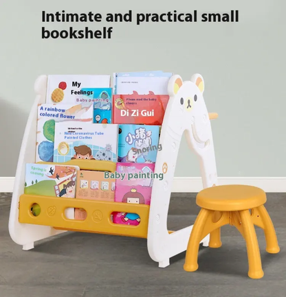3-in-1 Kids Multi-Function Bookshelf & Desk