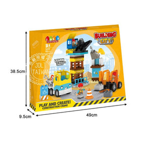 🚧 Building City Construction Crane Playset – 68 Pcs