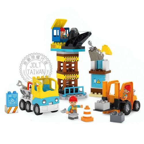🚧 Building City Construction Crane Playset – 68 Pcs