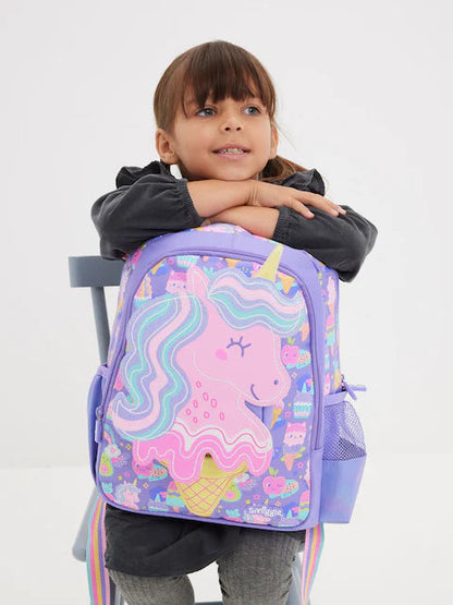 💜🎒 Smiggle Purple Junior Happy Tales Character Backpack ✨🦄